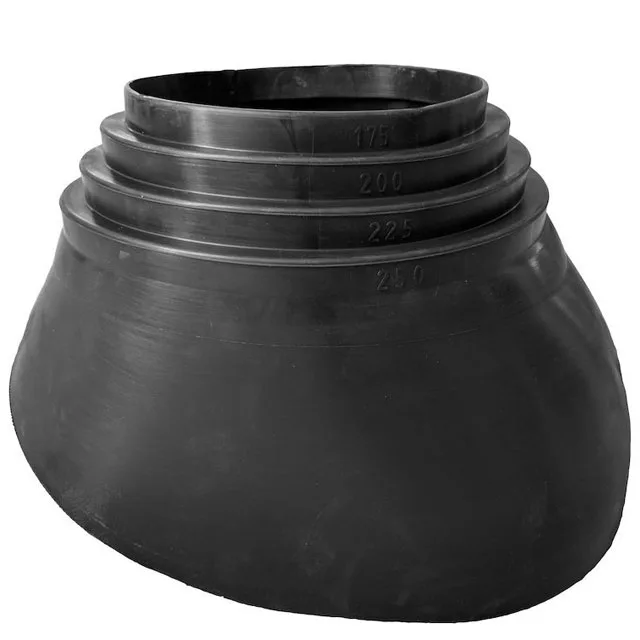 Уплотнитель прохода через кровлю (антенны, трубы..) Vilpe XL d=175-250мм Черный (RR 33/RAL 9005)