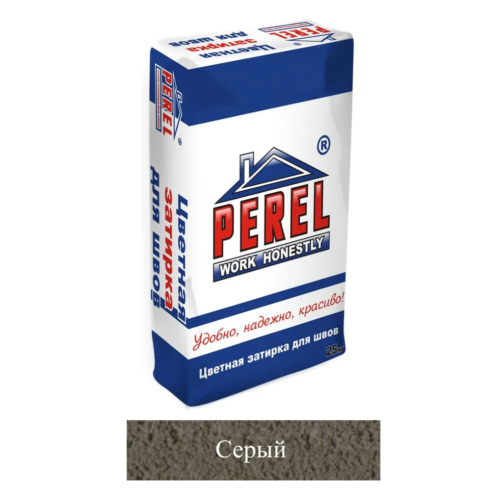 Затирка цементная Perel RL серая 0410 25кг