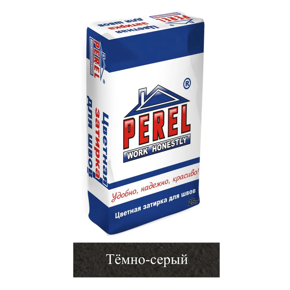 Затирка цементная Perel RL темно-серая 0415 25кг