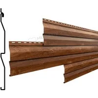 Сайдинг Корабельная доска 260*226мм 0.5мм Ecosteel Корея Морёный дуб Металл Профиль