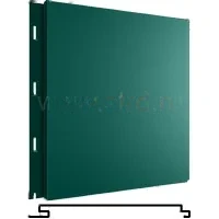 Стеновая панель Вертикаль Classic 200*176мм 0.5мм Сатин Россия в пленке RAL 6005 (зеленый) Grand Line