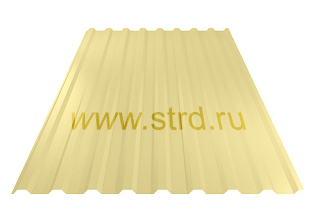 Профнастил C 20 0.4мм Полиэстер Россия RAL 1014 (бежевый) Grand Line
