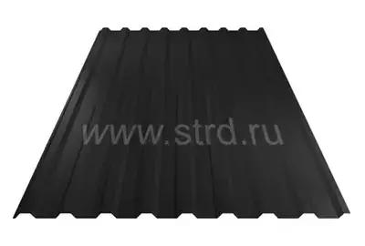 Профнастил C 20 0.5мм Corundum 50 Россия RAL 9005 (черный) Stynergy