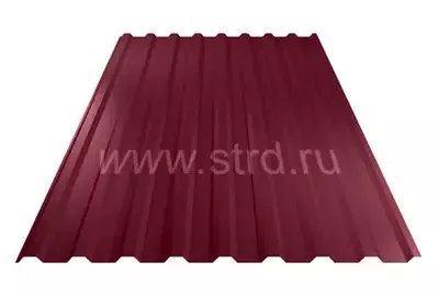 Профнастил C 20 0.3±0.07мм Полиэстер Россия RAL 3005 (вишневый) Grand Line