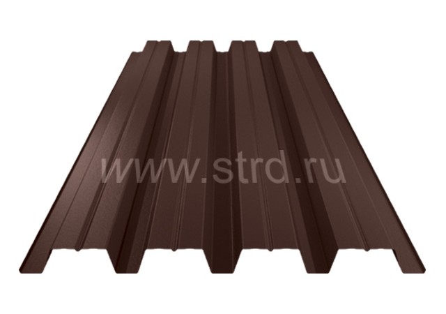 Профнастил Н 60 0.5мм Skardex Россия RAL 8017 (коричневый) SteelX
