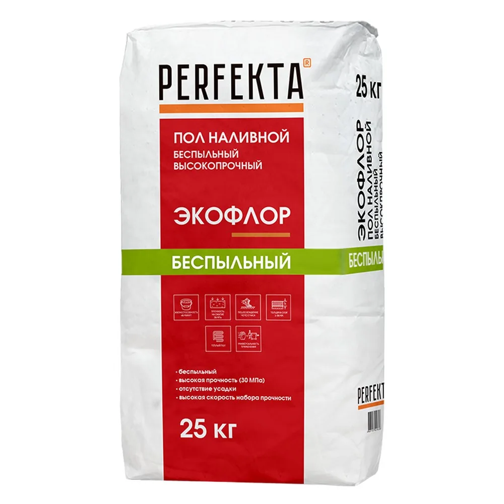 Смесь для полов цементная Perfekta Экофлор серый 25кг