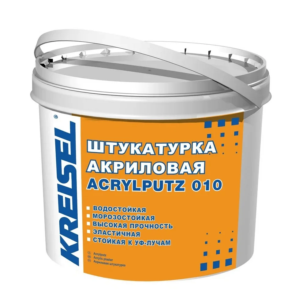 Декоративная штукатурка акриловая Kreisel 010 AKRYLPUTZ барашек 1,5мм/2мм группа2 25кг позиция под заказ