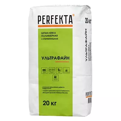 Шпаклевка полимерная Perfekta Ультрафайн белый 20кг
