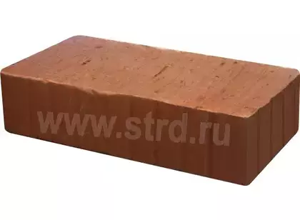 Кирпич строительный полнотелый без плёнки Красный рифленый 250*120*65мм М150кг/см2 Вязьма КЗ