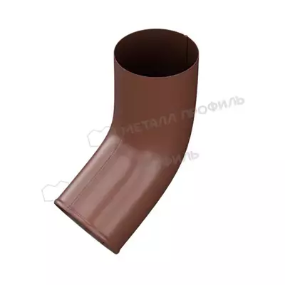 Колено сливное GrandSystem 90мм Полиэстер двусторонний RAL 8017 (коричневый)