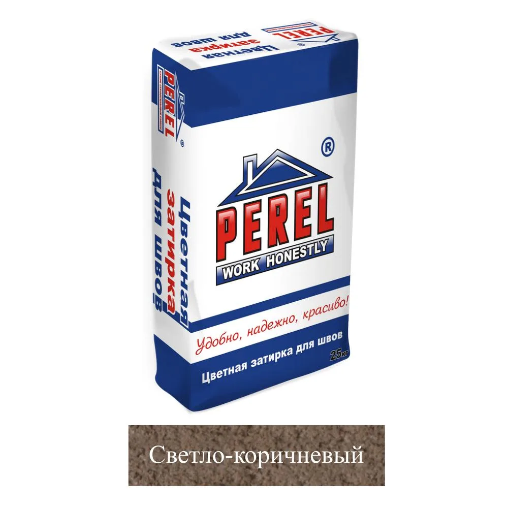 Затирка цементная Perel RL зима светло-коричневая 5445 25кг