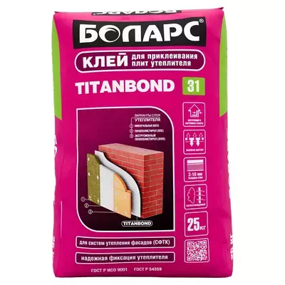 Клей Боларс Titanbond для утеплителя 25кг