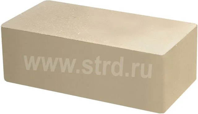Кирпич облицовочный полнотелый Слоновая кость гладкий 250*120*88мм М250кг/см2 Судогодский
