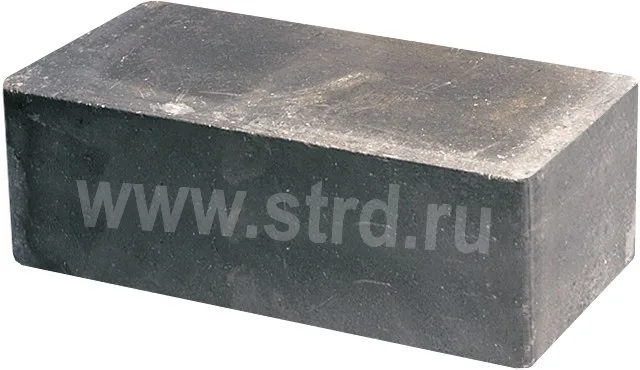 Кирпич облицовочный полнотелый Черный гладкий 250*120*88мм М250кг/см2 Судогодский
