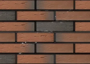Кирпич облицовочный пустотелый Баварская кладка Регенсбург риф 250*85*65мм утолщенная стенка М250кг/см2 Пятый элемент