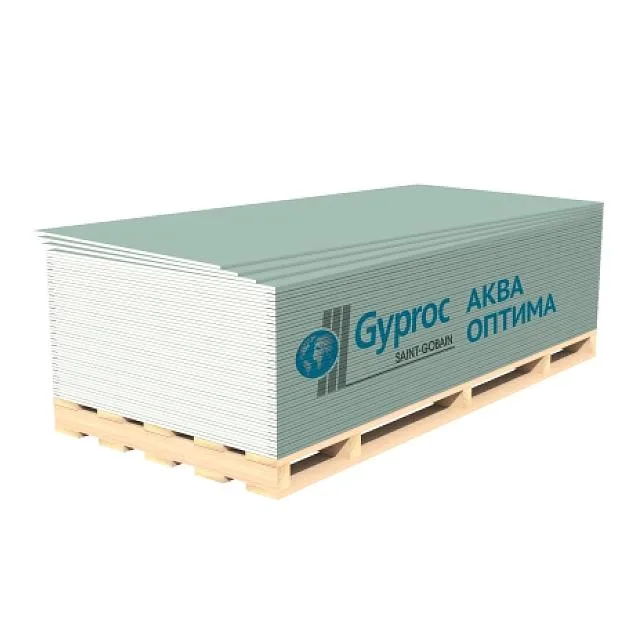 Гипсокартон ГКЛВ (влагостойкий) Gyproc (Vetonit) Аква оптима 12,5мм 2500*1200мм