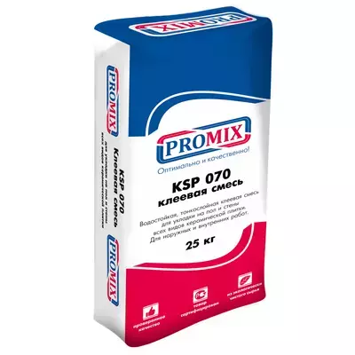 Клей Promix KSP 070 для плитки белый 25кг