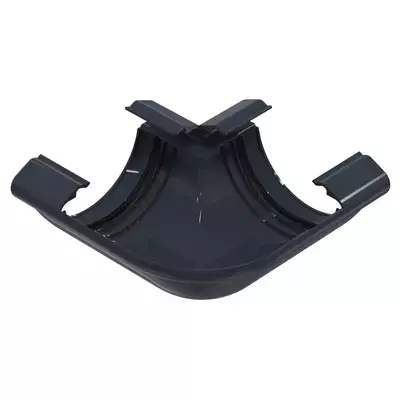 Угол 90 гр. универсальный GLC PVC 152мм RAL 7024 (серый)
