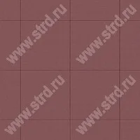 Тротуарная плитка Квадрат Красный с/ц полный прокрас на сером цементе основа - серый цемент 300*300*40мм Фабрика Готика