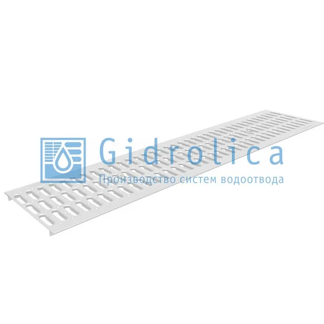 528 Решетка лотка сталь оцинкованная 1000*236*20мм DN 200 А15 Gidrolica