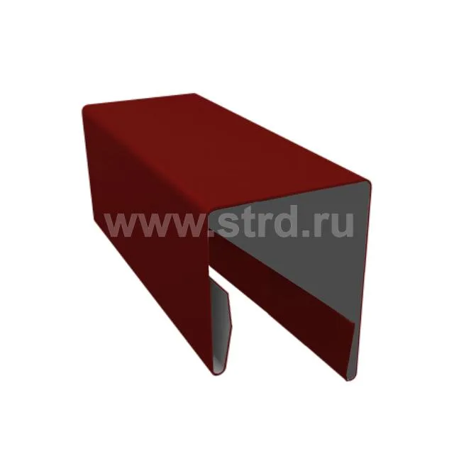Планка П-образная (МП18, МП20, С21, штакетник) для забора для профнастила 15*23*22мм сталь 0.5мм Ecosteel маt 2м Металл Профиль