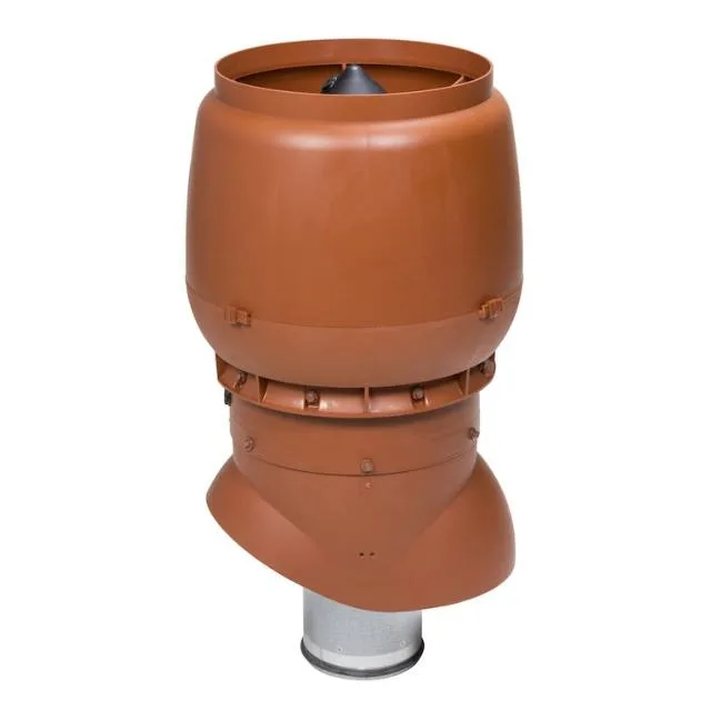 Выход вентиляции с колпаком Vilpe XL 160/из/500 изолированный h=500, d=160/300мм Кирпичный (RR 750/RAL 8004)