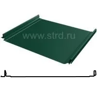 Фальцевая панель Grand Line Кликфальц Pro 517/470мм Полиэстер 0.45мм RAL 6005 (зеленый)