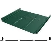 Фальцевая панель Grand Line Кликфальц Pro Line 517/470мм Полиэстер 0.45мм RAL 6005 (зеленый)