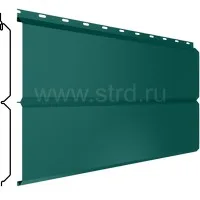 Сайдинг Lбрус 264*240мм 0.5мм Purman Россия в пленке RAL 6005 (зеленый) Металл Профиль