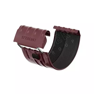 Соединитель желоба Stynergy 125мм Полиэстер RAL 3005 (вишневый)