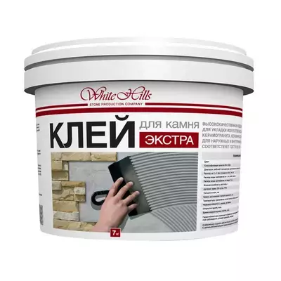Клей White Hills Экстра для плитки серый 7кг