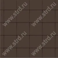 Тротуарная плитка Лувр Коричневый верхний прокрас на сером цементе основа - серый цемент 100*100*60мм BRAER