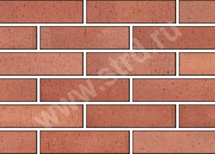 Кирпич облицовочный пустотелый клинкер Красный каре 250*60*65мм утолщенная стенка 20мм М300кг/см2 Faber Jar