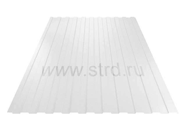 Профнастил C 8 0.55мм Полиэстер Россия RAL 9003 (белый) SteelX