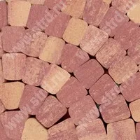Тротуарная плитка Классика круговая Милан верхний прокрас на белом / сером цементе основа - серый цемент набор на м2 t=60мм МЗ 342