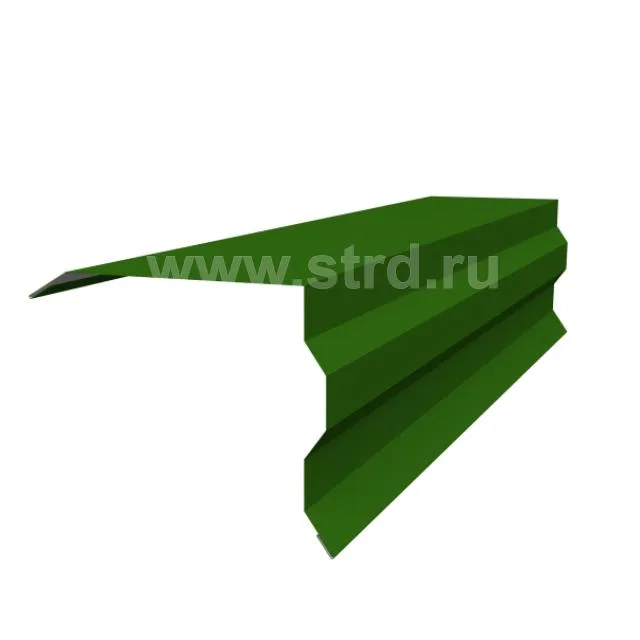Торцевая планка фигурная для металлочерепицы для профнастила 100*85мм сталь 0.5мм Сатин 2м Grand Line