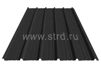 Профнастил ST 15 0.5мм PURRUS матовый Россия RAL 9005 (черный) Stynergy