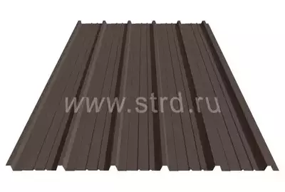 Профнастил ST 15 0.5мм Corundum 50 Россия RR 32 (коричневый) Stynergy