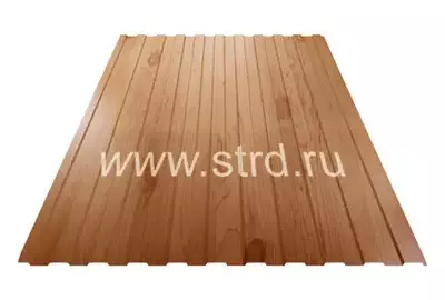 Профнастил C 8 0.45мм SteelArt 3D Россия Золотой орех 3D текстур. Stynergy