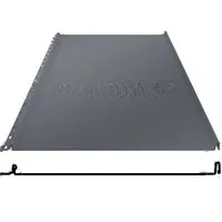Фальцевая панель Grand Line Кликфальц 542/510мм Сатин матовый TX 0.5мм RAL 7024 (серый)