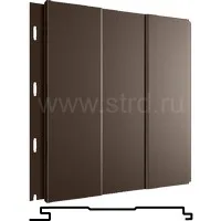 Стеновая панель Вертикаль Prof 200*176мм 0.5мм Velur Россия в пленке RR 32 (коричневый) Grand Line