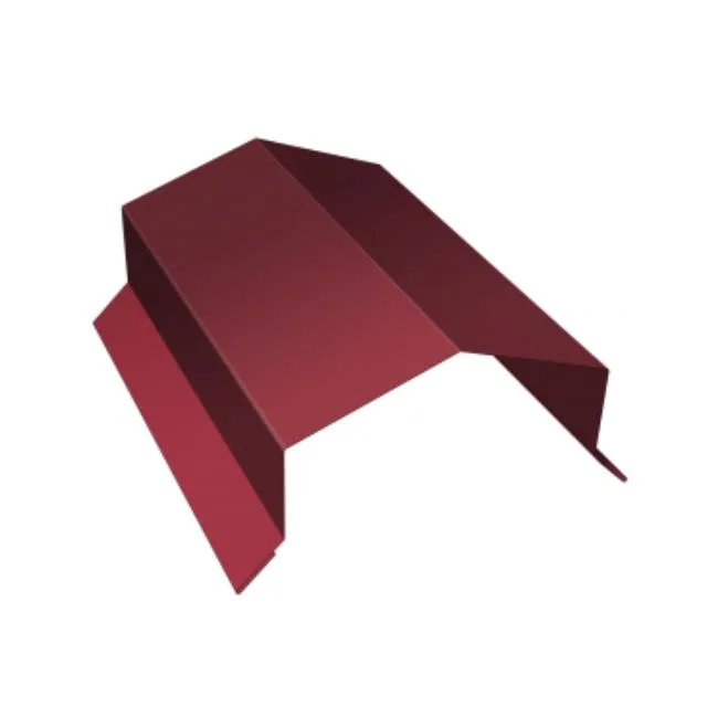 Парапетная крышка угольная для забора для профнастила 390мм сталь 0.5мм Velur 3м Grand Line