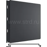 Стеновая панель Вертикаль Classic 200*176мм 0.5мм PurPro матовый Россия в пленке RAL 7016 (серый) Grand Line