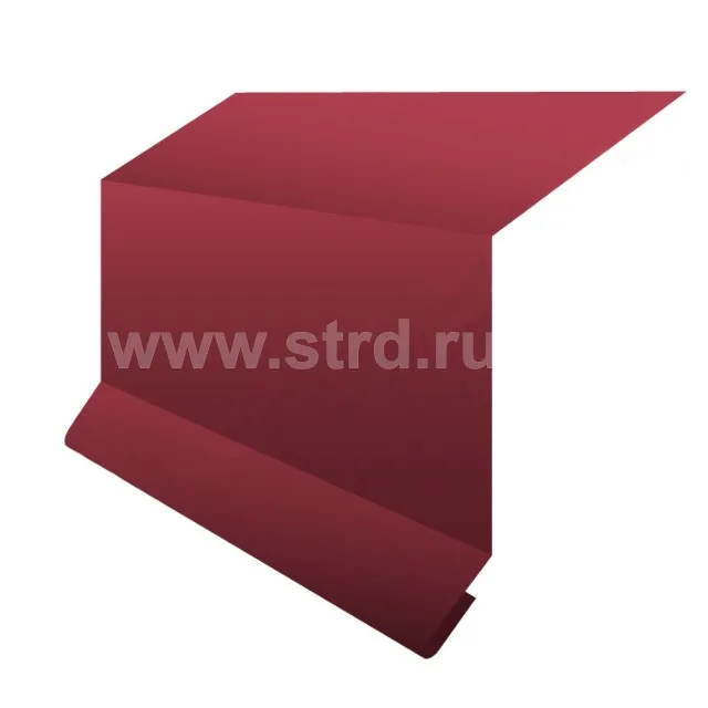 Планка примыкания в штрабу для металлочерепицы для профнастила 15*33*20мм сталь 0.45мм Полиэстер 2м Stynergy