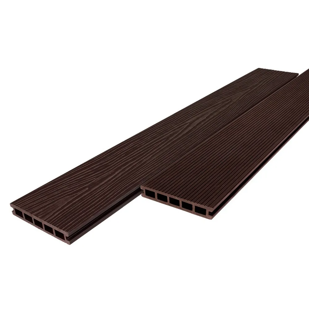 Террасная доска RusDecking UnoDeck Ultra пустотелая дерево/ ребристая Венге 24мм 150мм