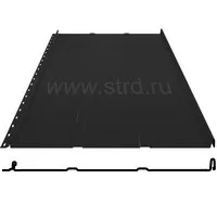 Фальцевая панель Grand Line Кликфальц Line 542/510мм Drap TX 0.5мм RAL 9005 (черный)