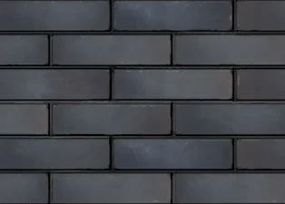 Кирпич облицовочный пустотелый Темный металлик 00-01-00 гладкий 250*120*65мм утолщенная стенка 20мм М150кг/см2 Terex