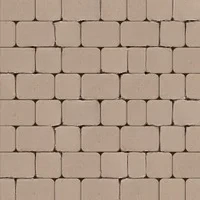 Тротуарная плитка Новая классика 1НКЛ5Ф Бежевый верхний прокрас на сером цементе основа - серый цемент набор на м2 t=50мм Нобетек