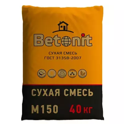 Кладочная смесь цементная М150 Betonit ГОСТ серый 40кг