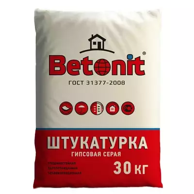 Штукатурка гипсовая Betonit ГОСТ серый 30кг